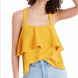 Madewell Texture & Thread Tiered Tank Top